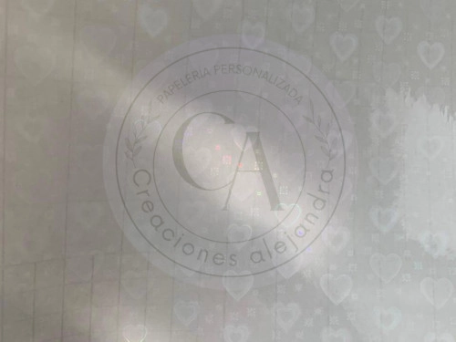 Laminado en frio resma de 20 hojas A4 diseño de corazones 