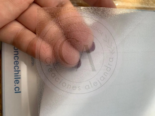 Laminado en frio resma de 20 hojas A4 diseño efecto cuero 