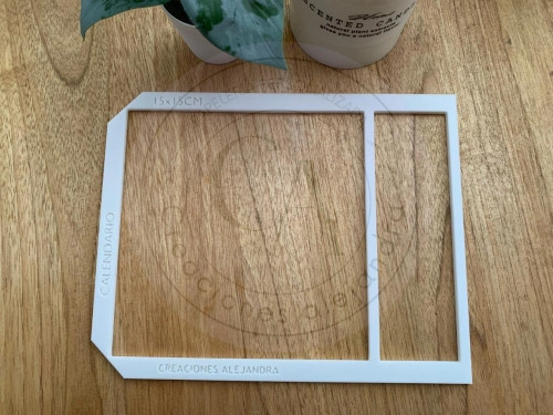 Regla Calendario 15x15 3D