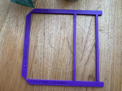 Regla Calendario 10x15 3D