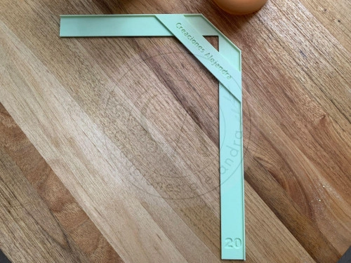 Regla de encuadernación para cortar y forrar tapas 20mm