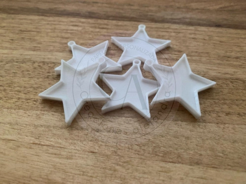 Plaquita estrella 3,3cm 5 unidades 