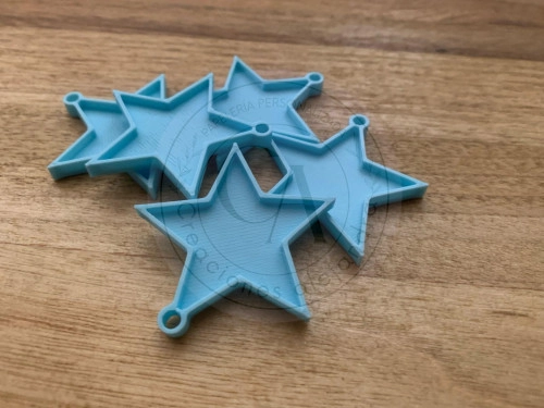 Plaquita estrella 4,3cm 5 unidades