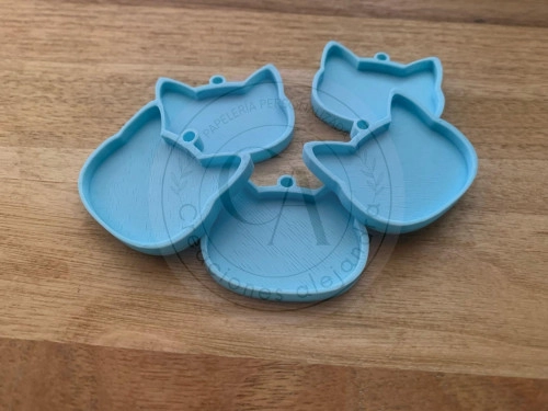Plaquita gatito 4,2cm 5 unidades