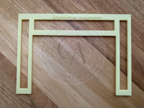 Regla para centrar Portadas A5 en hoja A4