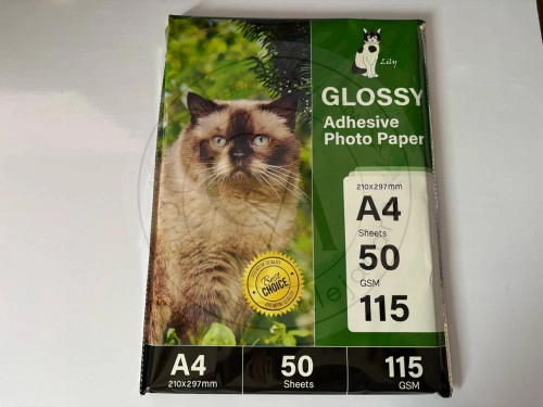 Papel fotográfico  adhesivo Lily A4 50 hojas  antióxido 