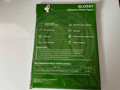 Papel fotográfico  adhesivo Lily A4 50 hojas  antióxido 