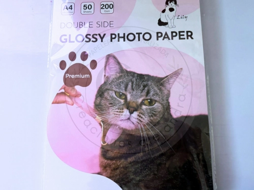 Papel Fotográfico 200grs doble cara A4 50 hojas 
