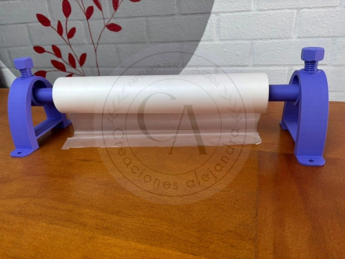 Soporte Porta Rollo 3D con vara ajustable con rosca 