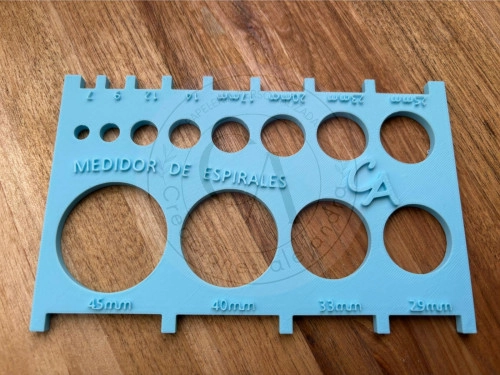 Medidor de Espiral 3D paso 2:1