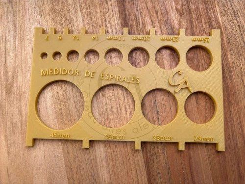 Medidor de Espiral 3D paso 2:1