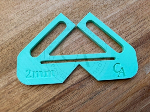 Regla de encuadernación esquinas perfectas 2 mm