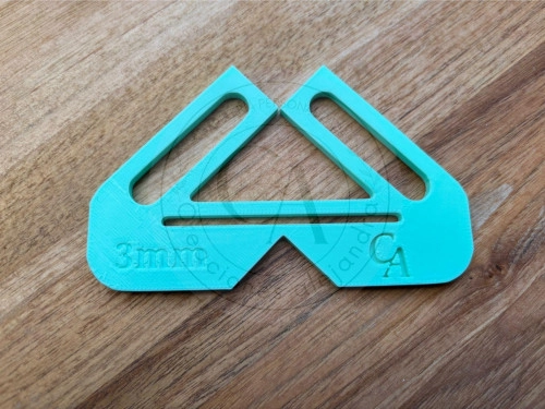Regla de encuadernación esquinas perfectas 3 mm