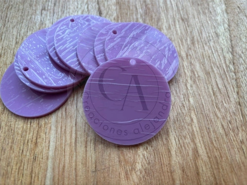 Llavero redondo acrilico  5x5 3mm de grosor 