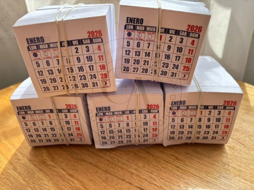 Taco de mini calendario 2026 100u