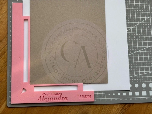 Regla para posicionar portadas 15mm