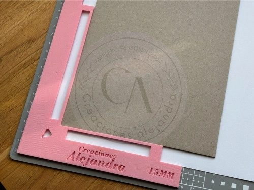 Regla para posicionar portadas 15mm