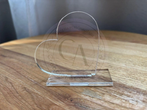 Souvenir de corazon 6,5x6,5 cm 12 unidades 