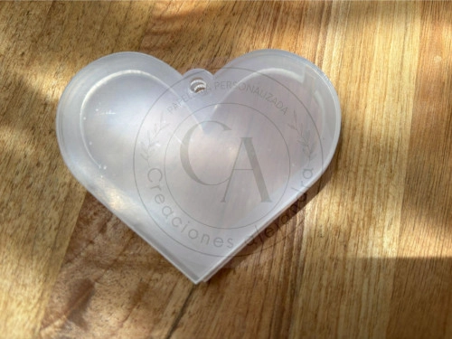 Esfera corazòn snow globe 10 unidades 8,5x 7cm 