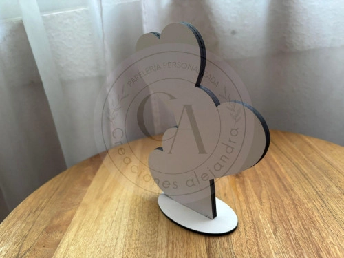 Porta foto de corazon sublimable 