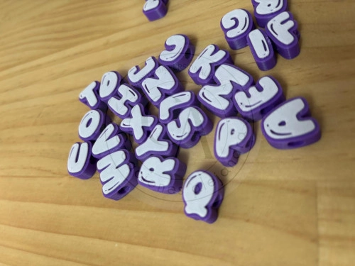 Letras en 3D colores 1unidad