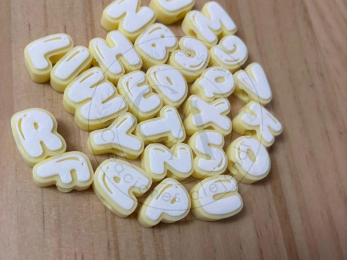 Letras en 3D colores 1unidad
