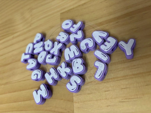 Letras en 3D colores 100 unidades 