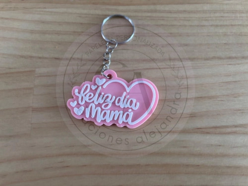 Llavero mama dos colores 5.5x3.5cm 