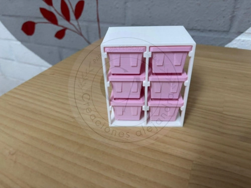 Contenedor 6 cajones mini 