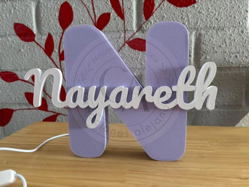 Letra personalizada 3D con luz led