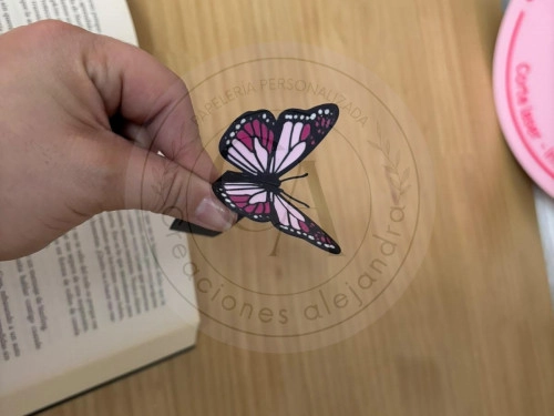 Marcapagina 3d mariposa largo 