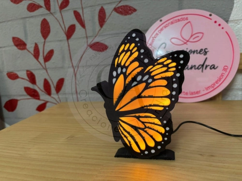Lampara de luz mariposa 