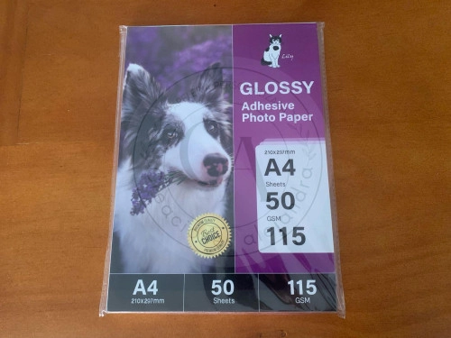 Papel fotográfico  adhesivo Lily A4 50 hojas 