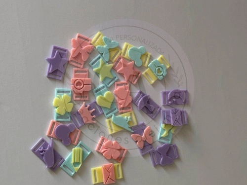 Dijes  para elástico 3D 24 unidades pack A
