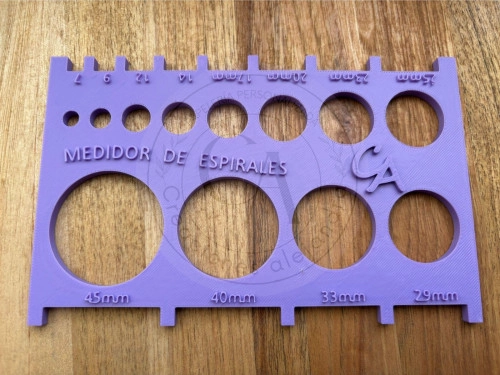 Medidor de Espiral 3D paso 2:1