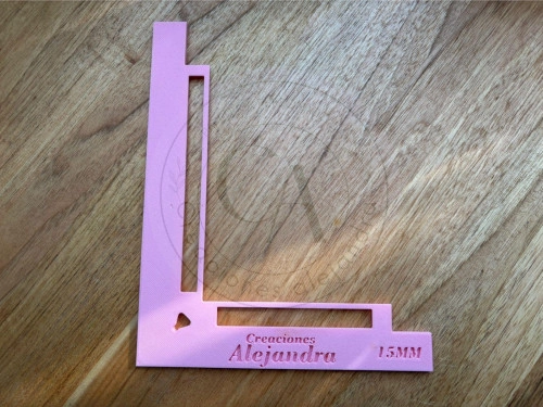 Regla para posicionar portadas 15mm