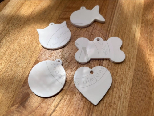 Placa circulo 3.5x3.5cm acrilico 10 unidades 