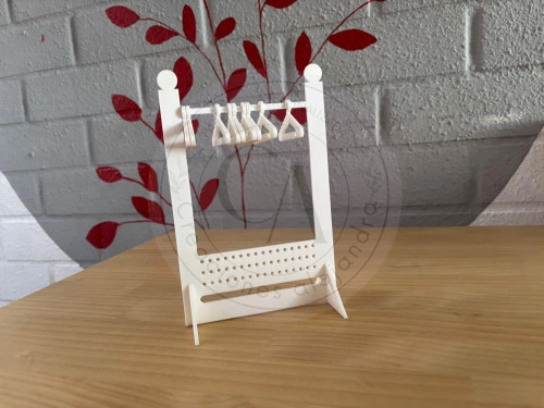 Porta aros 3D con 9 colgadores 