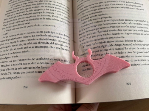 Sujetador libro murcielago