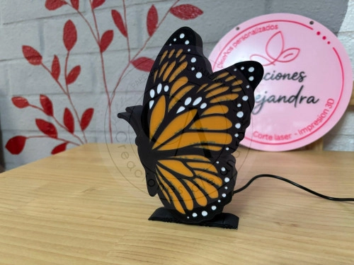 Lampara de luz mariposa 